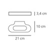Artemide - Talo Parete - Wandlamp 21cm - Strichzeichnung