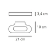 Artemide - Talo Parete - Applique murale 21cm - dessin au trait