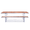 Jan Kurtz - Jever Garden Set With Bench - teakwood/Bench 220x35x45cm/Table 220x70x74cm/folding table and bench
