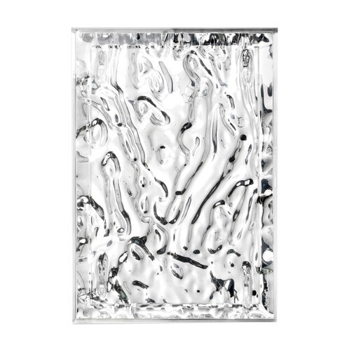 Kartell - Dune Metallic - Plateau de 55x38 cm  - chrome/brillant