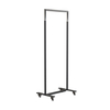 FROST - Bukto Wardrobe With Wheels 60cm - black/polished/WxHxD 63,8x156x45cm/with 4 wheels, 2 stops