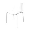 Arper - Catifa 46 0251 Chair Bicoloured Frame Chrome - white/ivory/seat shell glossy/inside matt/frame chromed/new colour