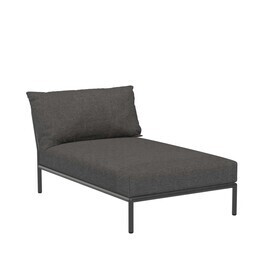 HOUE - Chaise Longue Level 2 structure gris foncé