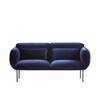 Woud - Nakki - Canapé de tissu 2 places - bleu foncé/kvadrat Harald 2/180x78xH83cm