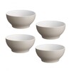 Alessi - Tonale Bowl Set Of 4 - light grey/earthenware/4 pieces/Ø 15cm