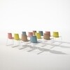 Arper - Catifa 46 0251 Chair Bicoloured Frame White