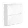 Jan Kurtz - Double Large 2 Shoe Cabinet - white/76x77x22cm/for approx. 12 pair shoes