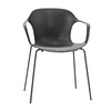 Fritz Hansen - Nap - Fauteuil 45cm - gris poivre/structure laquée gris poivre