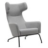 Softline - Havana - Fauteuil - clair gris/étoffe feutre 620/PxHxP 79x107x96cm/structure noir