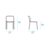 emu - Yard Garden Chair - line drawing