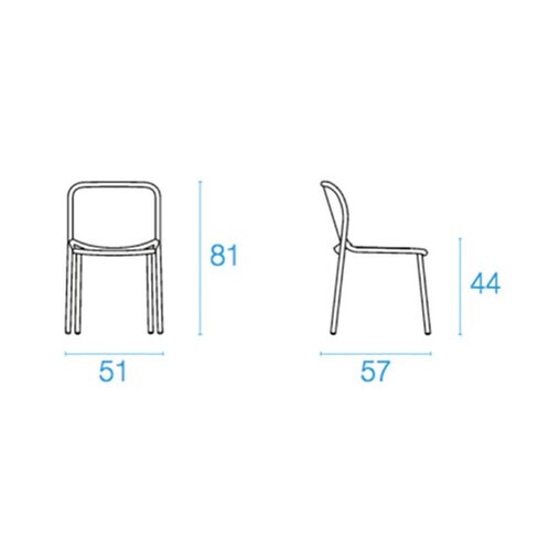 emu - Yard Garden Chair - line drawing
