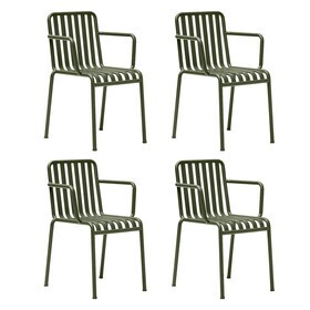 HAY - Palissade Garten-Armlehnstuhl 4er Set