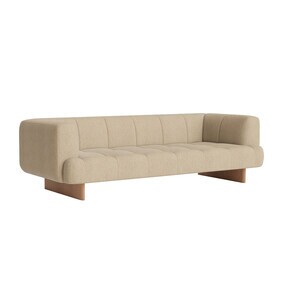 HAY - Quilton Lift 3 Seater Sofa Oak Base