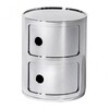 Kartell - Componibili 2 - Conteneur - chrome/brillant/H 40cm/ Ø 32cm