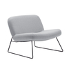 Softline - Java Sessel - hellgrau/Stoff Vision 445/BxHxT 80x67x78cm/Gestell schwarz