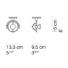 Cini & Nils - miniFariuno soffitto LED Ceiling Lamp - line drawing