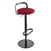 la palma - Mak Bar Stool 55-80 - fabric red Hallingdal 674/frame black laquered