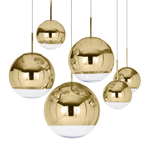 Tom Dixon - Mirror Ball Pendant - Pendellamp goud