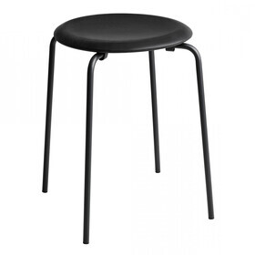 Fritz Hansen - DOT™ Hocker Leder Gestell schwarz
