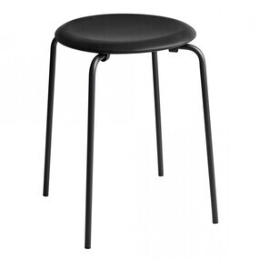 Fritz Hansen - Tabouret DOT™ cuir structure noir