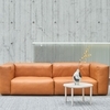 HAY - Mags Soft - Canapé en cuir de 2,5 places