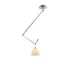 Artemide - Tolomeo Sospensione Decentrata Deckenleuchte - aluminium/Schirm Pergament/Ø24cm/BxH 154x80cm