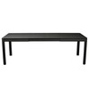 Fermob - Ribambelle Tisch mit 2 Einlegeplatten - lakritz schwarz/149-234x 74 x 100cm