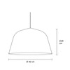 Muuto - Ambit - Pendellamp Ø40cm - Strichzeichnung