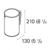 e15 - e15 AC19 Salina Pitcher - line drawing
