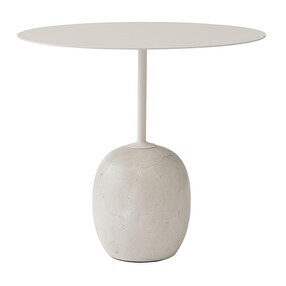 &Tradition - Table d'appoint plateau acier ovale Lato LN9