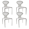 Moroso - Supernatural - Lot de 4 Chaises - blanc/mat