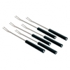 Alessi - Mami - Set de6 piques à fondue bourguignonne  - acier inoxydable/noir