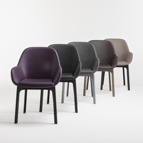 Kartell - Clap - Fauteuil en cuir synthétique