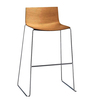 Arper - Catifa 46 0571 Tabouret de Bar haut  - naturel/chêne/structure chrome/H x B x T: 99 x 62 x 48cm