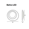 Foscarini - Bahia LED Wandleuchte - Strichzeichnung