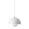 &tradition - Flower Pot VP1 - Suspension - blanc/mat/câble blanc/H 16cm/Ø 23cm