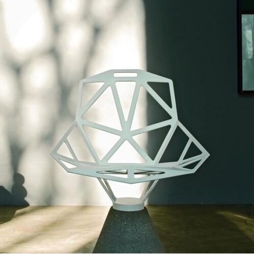 Magis - Chair One - Chaise avec socle en ciment