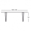 Magis - Tavolo XZ3 Table - line drawing