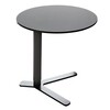 la palma - Yo Side Table - black/HPL Fenix black/Base Ø50/height adjustable 52-70cm