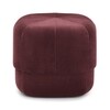 Normann Copenhagen - Circus Pouf Small - Tabouret - rouge foncé/Velour/Ø x H: 46 x 40cm