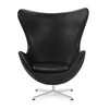Fritz Hansen - Egg Chair/Het Ei - Loungestoel leder