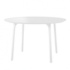 Magis - Table First Tisch Rund - Tischplatte MDF weiß/weiße Tischbeine/Größe 2/Ø120cm