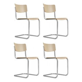 Thonet - S 43 sledestoel set van 4
