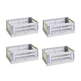 HAY - Colour Crate Mix mand gerecycled S set van 4