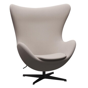 Fritz Hansen - Egg/ Das Ei™ Loungesessel Stoff Gestell Warm Graphite