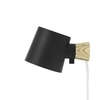 Normann Copenhagen - Rise - Applique Murale - noir/H x L x Ø: 9,7 x 17 x10cm