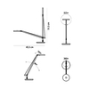Artemide - Demetra Micro LED Table Lamp - line drawing