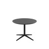 Plank - Mister X Garden Table Ø 80cm - black/MDF/Ø 80cm/H: 50-51,5cm