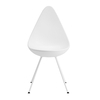 Fritz Hansen - Drop Stuhl - weiß/Gestell weiß pulverbeschichtet/45.5x88.5x54.5cm
