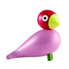 Kay Bojesen Denmark - Kay Bojesen - Figurine bois oiseau chanteur Ruth - rose/rouge/laqué